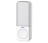 Techly 620577 Émetteur supplémentaire IP56 Batterie Free pour Sonnette Sans Fil Jusqu'à 180m Blanc