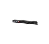 TECHly I-CASE STRIP-10C - Unité de distribution secteur (rack-montable) - CA 220-250 V - 2300 watt - entrée : IEC 60320 C14 - connecteurs de sortie :
