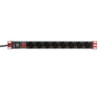Techly I-CASE STRIP-61UDIT, Bloc multiprises, Noir, 1,05 kg