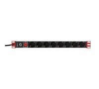 Techly I-CASE STRIP-61UDIT Multiprise 19" 1U X8 - Prises Schuko