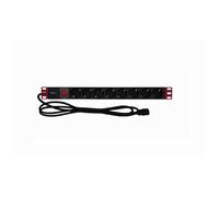 Techly I-CASE STRIP-81VS Multiprise 19' 1U X8 - Prises Schuko