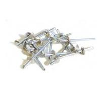 Techman - 50 rivets alu / acier à tête large Ø 4 x 18 mm G