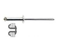 Techman - 50 rivets Graf alu / acier à tête plate Ø 4,8 x 12 mm G