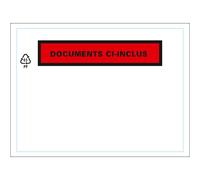 Techmay Pochette porte-documents ECO adhésive - Documents ci-inclus - Format C6 - 162 x 120 mm - Boîte de 250