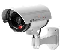 Technaxx Allemagne Caméra de sécurité dôme factice CCD Cam Intérieur Réaliste Fausse Surveillance CCTV Rouge Clignotant LED Objectif Factice et Câble TX-18
