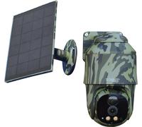 Technaxx Caméra PT 4G extérieure avec Panneau Solaire 5W, 4MP, PIR, PTZ 360°, IP65 TX-290
