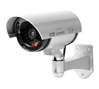 Technaxx Allemagne Caméra de sécurité dôme factice CCD Cam Intérieur Réaliste Fausse Surveillance CCTV Rouge Clignotant LED Objectif Factice et Câble TX-18