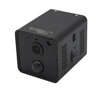 Technaxx Mini caméra IP WiFi TX-190 - FullHD - Petite caméra de sécurité intérieure sans Fil avec Application - Détection de Mouvement PIR - Angle de Vue de 100° - Batterie 3200 mAh - Vision Nocturne