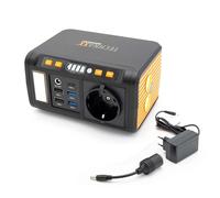 Technaxx Mini Station d'Énergie Portable 74Wh 80W avec Prise 230V, USB-C PD 18W, 4 ×USB-A QC3.0, Sortie DC, Lampe LED, Compatible Recharge Solaire, Générateur Camping - Modèle Mis à Jour 2026 TX-205+