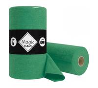 Tech'N'Fast Chiffons Microfibres de Nettoyage en Rouleau - Chiffon Microfibre Réutilisable, Déchirable et sans Peluche pour Nettoyage Multi-Usages - Rouleau de 75 Chiffons Microfibre 30x30cm - Vert