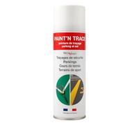 Tech'N'Fast PAINT'N TRACE : Peinture de traçage de lignes de parkings, terrains de sport et marquage de sécurité - bombe de peinture aérosol rouge 500ml (rouge)