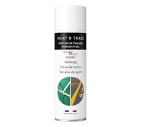 Tech'N'Fast PAINT'N TRACE : Peinture de traçage de lignes de parkings, terrains de sport et marquage de sécurité - bombe de peinture aérosol blanc 500ml (blanc)