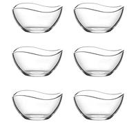 technic24 LAV Vira Lot de 6 coupes en verre avec cuillère à épices 310 ml
