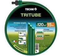 TECHNO Arroseur souple tritube vert - Ø15 m