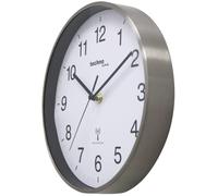 techno line Horloge Murale Argenté 25 cm