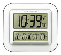 techno line Horloge Murale radiocommandée numérique WS 8006, Taille : 280 x 32 x 245 mm