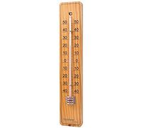 techno line WA 2010 Thermomètre pour Intérieur/Extérieur Bois