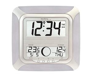 techno line WS8118-IT Horloge Radio- Pilotée - Argent