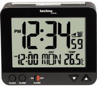 Techno Line WT 195 radiopiloté(e) Réveil noir Heures de réveil 1