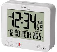 Techno Line WT 195 WHITE radiopiloté(e) Réveil blanc Heures de réveil 1 grand écran