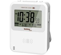Techno Line WT 350 à quartz Réveil blanc Heures de réveil 2 alarme vibrante