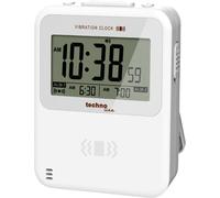 Techno Line WT 350 à quartz Réveil blanc Heures de réveil 2 alarme vibrante