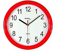 techno line WT 600 Horloge Murale à Quartz Rouge