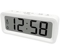 techno line WT175 Mini réveil de voyage avec température et humidité de l'air, date, minuterie, compte à rebours, alarme hebdomadaire, alarme de w nd ou alarme 7 jours, boîtier magnétique, couleur