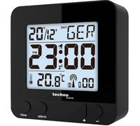 Techno Line WT235 sw radiopiloté(e) Réveil noir Heures de réveil 1