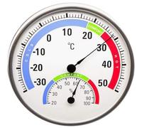Technoline Thermomètre analogique WA3050 - Thermohygromètre rond avec indicateur de confort - Affichage analogique de l'humidité de l'air - 4,2 x 1,5 x 20 cm