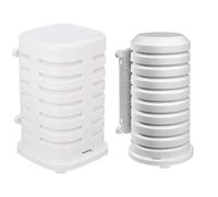 Technoline TXCOVER, Blanc & TFA Dostmann Housse de Protection pour émetteur extérieur, 98.1114.02, Facile à Monter, Blanc, protège l'émetteur du Soleil et de la Pluie