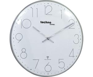 technoline Wanduhr WT 8240 chrom analog