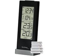 Technoline WS 9767 Station météo numérique avec piles et horloge radio-pilotée, noire