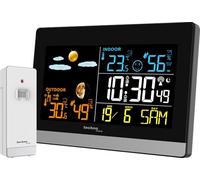 Technoline WS6455 Station météo avec température intérieure et extérieure, humidité intérieure et extérieure, écran LED coloré
