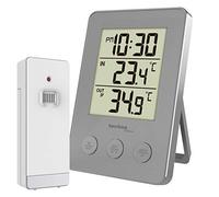 Technoline WS9175 Station météo intérieure et extérieure avec émetteur, Argenté