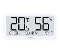 Technoline WS9455 Petit thermomètre de Bureau, thermomètre, hygromètre, Surveillance de la température et de l'humidité sur Le Lieu de Travail, Affichage de l'heure