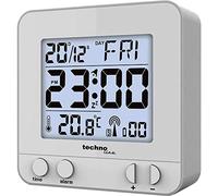 La Crosse Technology Réveil radiopiloté Techno Line WT235 argent 1 heure de réveil