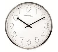 Technoline WT 7210 Horloge Murale Moderne en Filigrane avec Cadre en métal chromé Argenté 30 x 4,5 x 30 cm
