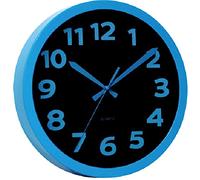 Technoline WT 7420 Horloge Murale Moderne avec Cadre en Plastique Bleu 25,5 x 4 x 25,5 cm