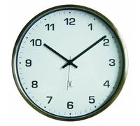 WT 8900 Horloge murale radio-pilotée avec cadre en acier inoxydable WT8900