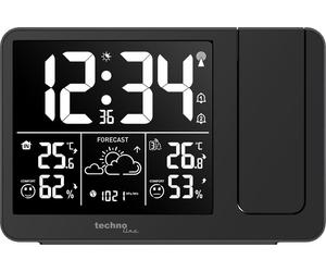 technoline WT548 Réveil par projection | Prévisions météorologiques | Possibilité de coupler jusqu'à 3 émetteurs extérieurs | Affichage de la pression atmosphérique | Tendance météorologique