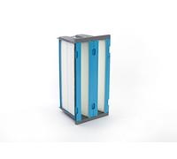 Technologie de filtre GVS 80.021.0003.00.AA F7 ECO 287 Bacticell assemblé, 1/2 taille, bleu/blanc