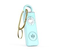 TECKNET Alarme personnelle, Ring Alarm de 130 DB avec Signal LED, Porte-clés de Chargement USB Type-C, Alarmes de Poche pour Enfants, Femmes, Personnes Âgées et Étudiants