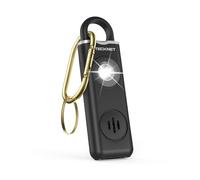 TECKNET Alarme personnelle, Ring Alarm de 130 DB avec Signal LED, Porte-clés de Chargement USB Type-C, Alarmes de Poche pour Enfants, Femmes, Personnes Âgées et Étudiants