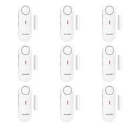 TECKNET Alarme Porte et Fenêtre sans Fil, Alarme et Carillon 2 en 1, Contrôle du Volume à 3 Niveaux, Systeme Alarmes Maison, Alarmes Antivol sans Fil pour la Maison, Le Magasin, Le Bureau (9 PCS)