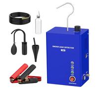 TECKZOON Machine à fumée 12V pour détection de fuites EVAP, kit détecteur de fuites pour Voiture Moto Camion et Bateau, avec Pinces d’Alimentation adaptateurs et Tuyau de fumée