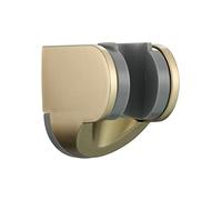Tecmolog Or Brossé Support de Pommeau de Douche Réglable en Plastique Fixation Douche Murale, ST01J2
