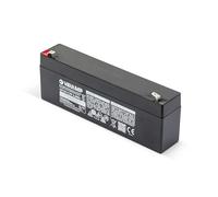 TECNID Batterie au plomb rechargeable 23724 12 V, 2,2 Ah. Idéal pour les UPS et les systèmes d'alarme. Raccords Faston, noirs