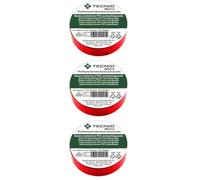 TECNID PVC Insulation Tape 0.13mm Thickness 15mm x 10m red VDE Certified Waterproof Heat Resistant Self Adhesive Perfect for repairing bonding electrical work (Lot de 3)