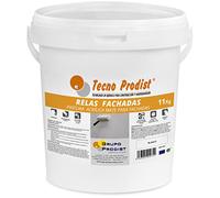 Tecno Prodist Externe de 11 Kg de peinture acrylique Blanc mat Imperméabilisant pour façades - Rouleau ou pinceau - Grande blancheur et résistance - Application facil